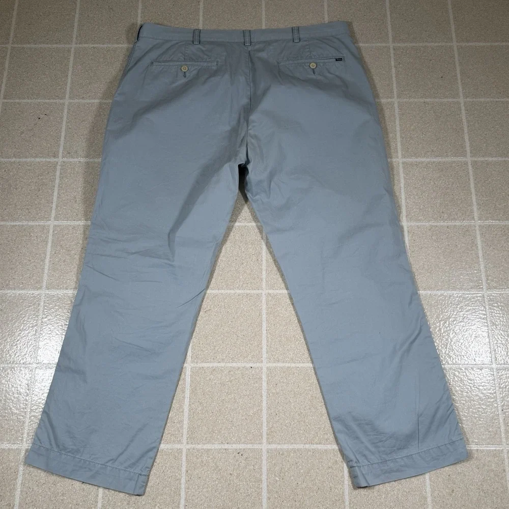 VTG Polo Ralph Lauren Chino Pants 40x30 Light Blue Suffield Straight Pony Preppy